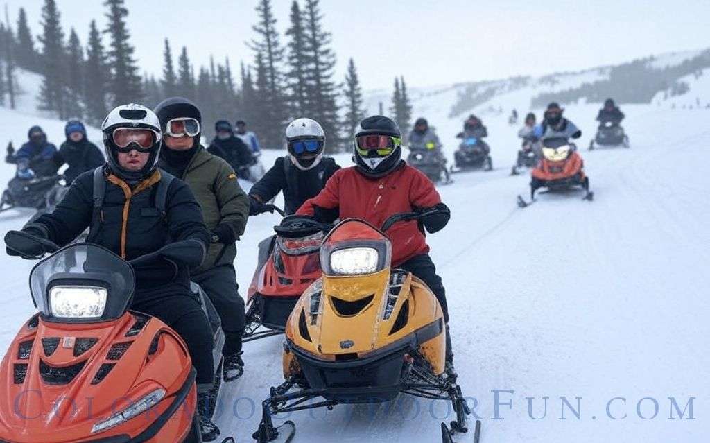 Snowmobiling in Keystone Colorado